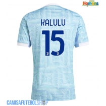 Camisa de time de futebol Juventus Pierre Kalulu #15 Replicas 2º Equipamento 2025-26 Manga Curta